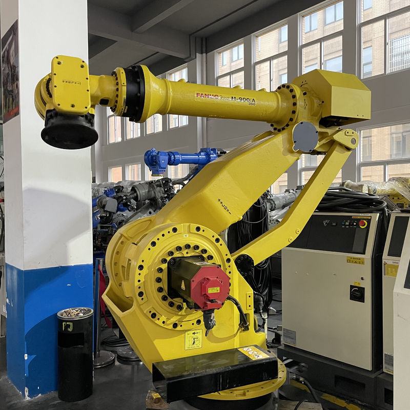 Fanuc M-900iA 350 Robot usati 6 assi 2655mm Controller R30iA perfetto per la palettizzazione e altro