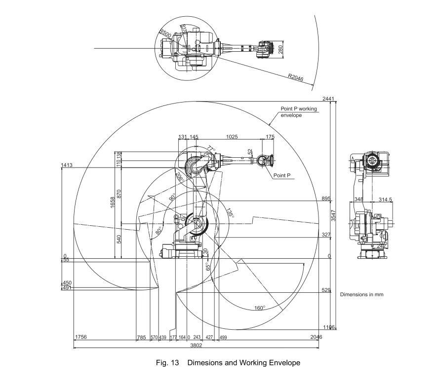 2061mm Reach CR50 XRC 50kg Payload Motoman Arco di saldatura Robot per la tendenza della stampa e il carico / scarico di parti